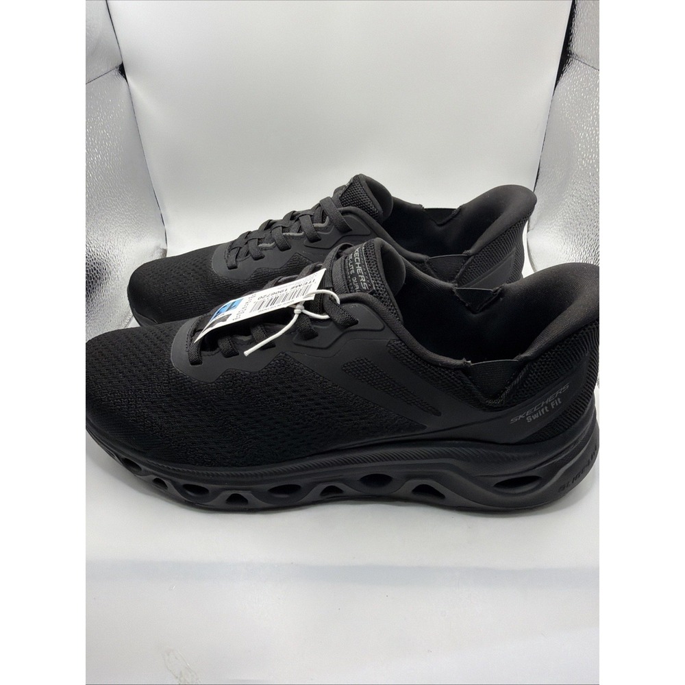 Skechers hands-free swift Fit men's Slip On Black No Bending Shoe. Size 10.5 New